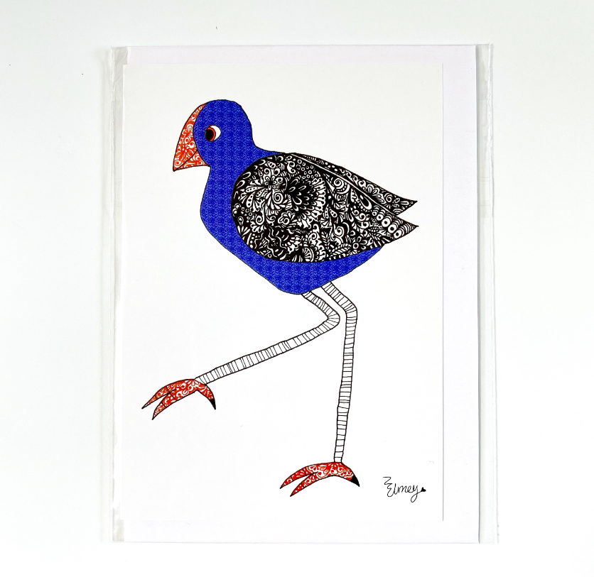 Pukeko - Greeting Card