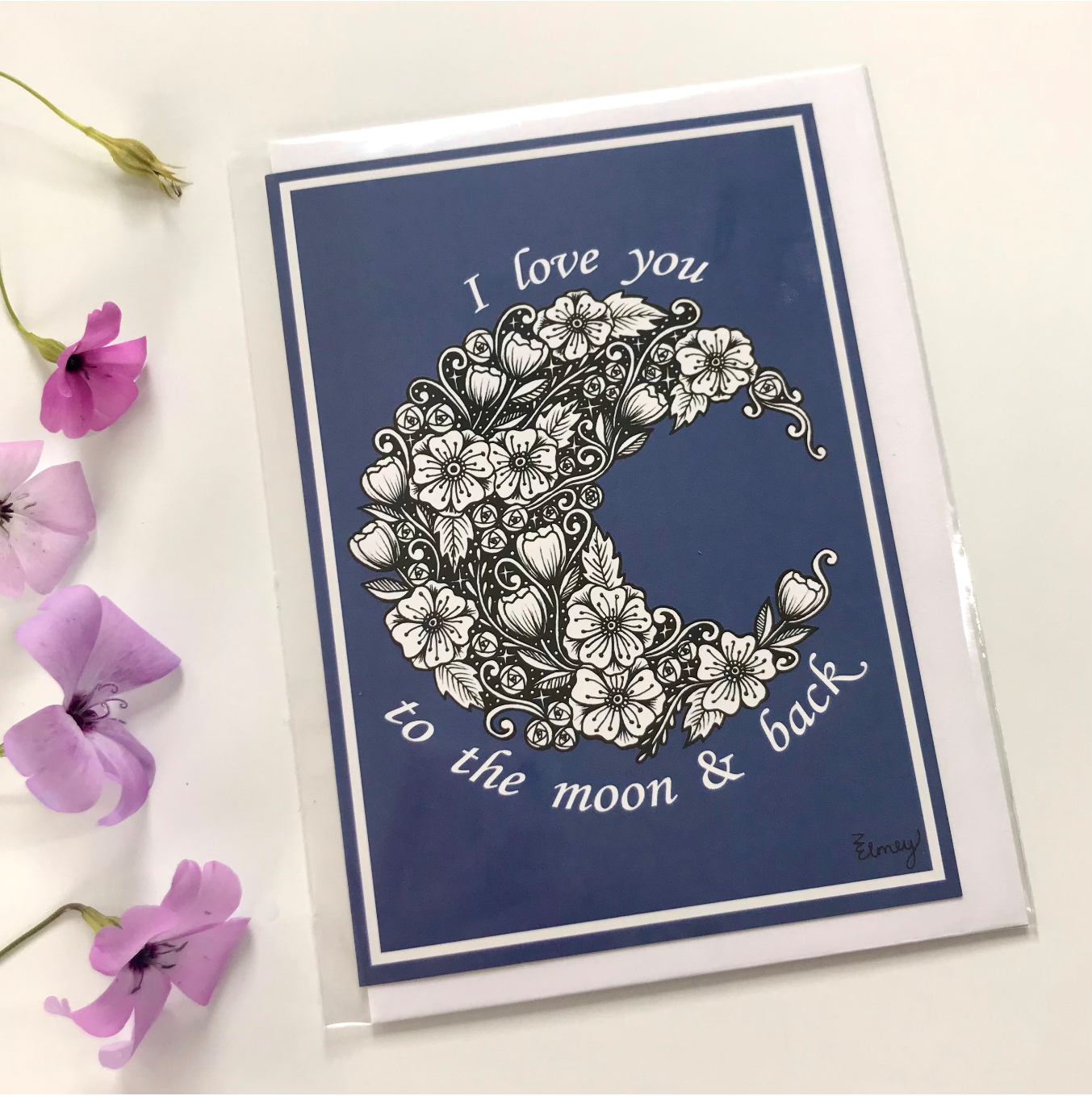 I Love You To The Moon And Back - Greeting Card