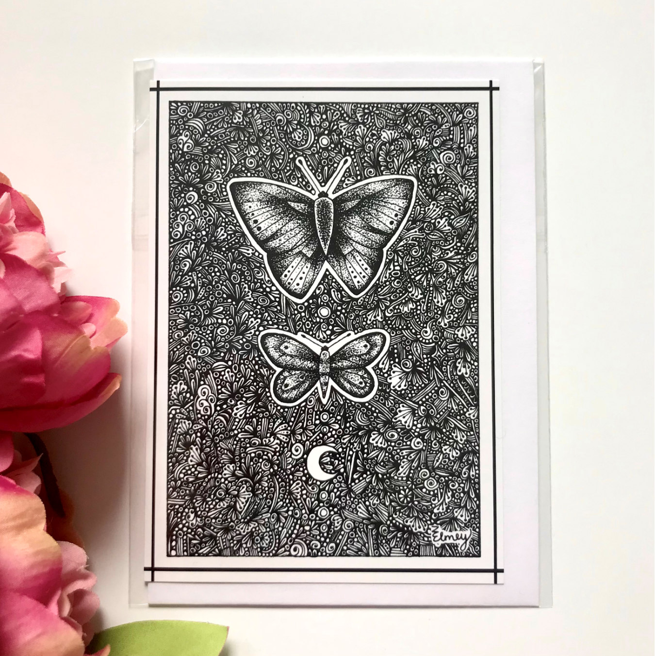 Moths Of The Night - Greeting Card